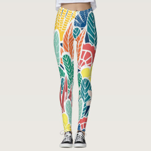 Summer Green Blauwgroen Cactus & Gold stippen Cute Leggings