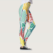 Summer Green Blauwgroen Cactus & Gold stippen Cute Leggings (Rechts)