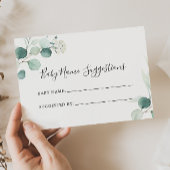 Summer Green Eucalyptus Baby Name Suggestis Kaart