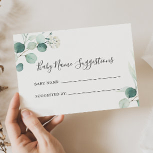 Summer Green Eucalyptus Baby Name Suggestis Kaart