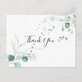 Summer Green Eucalyptus Foliage Hartelijk dank Briefkaart (Voorkant)