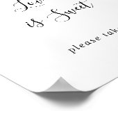 Summer Green Eucalyptus Foliage Love is Sweet Sign Poster (Hoek)