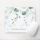 Summer Green Eucalyptus Leaf - Aangepast Eenvoudig Muismat (Met muis)