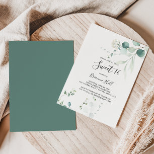 Summer Green Eucalyptus Sweet 16 Birthday Party Kaart