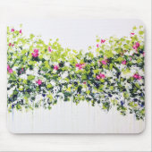 Summer Green Floral Mousemat Muismat (Voorkant)