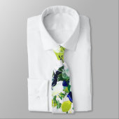 Summer Green Floral Print Stropdas (Gebonden)