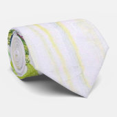 Summer Green Floral Print Stropdas (Opgerold)