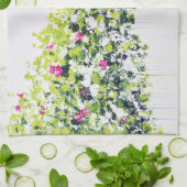 Summer Green Floral Tea Towel Theedoek (Gevouwen)