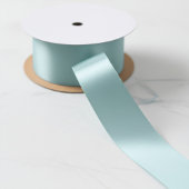 Summer Green, Gull Grey Solid Color Satijnen Lint