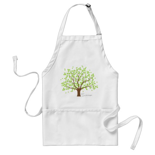 Summer Green Standaard Schort (Voorkant)