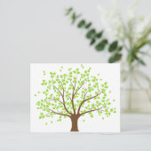 Summer Green Tree Briefkaart (Staand voorkant)