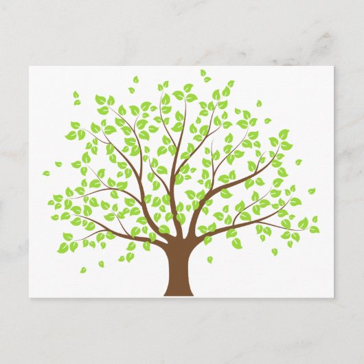 Summer Green Tree Briefkaart (Voorkant)