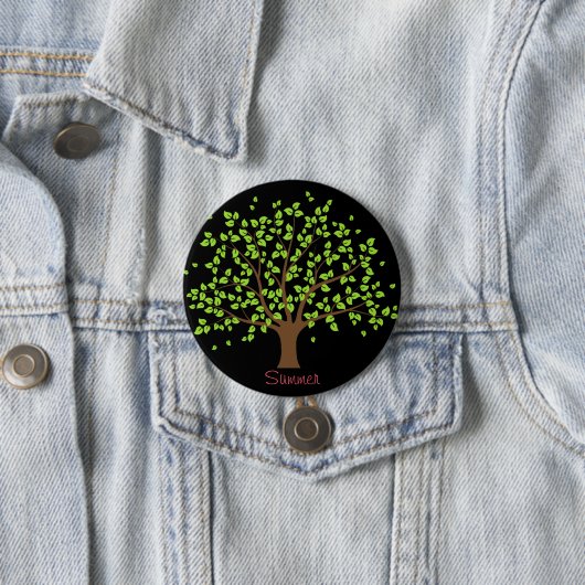 Summer Green Tree Button (In situ)