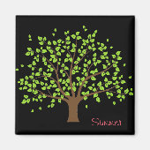 Summer Green Tree Magnet (Voorkant)