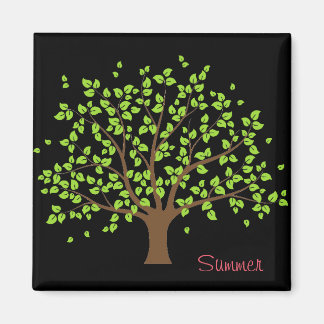 Summer Green Tree Magnet
