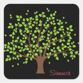 Summer Green Tree Sticker (Voorkant)