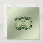 Summer Green Vines Wedding Invitation Kaart (Achterkant)