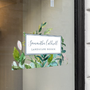 Summer Greenery Business Deuren Raamsticker