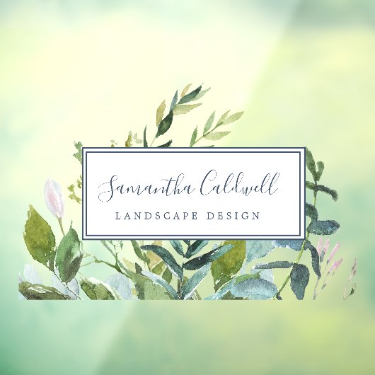 Summer Greenery Business Deuren Raamsticker (Vel 3)