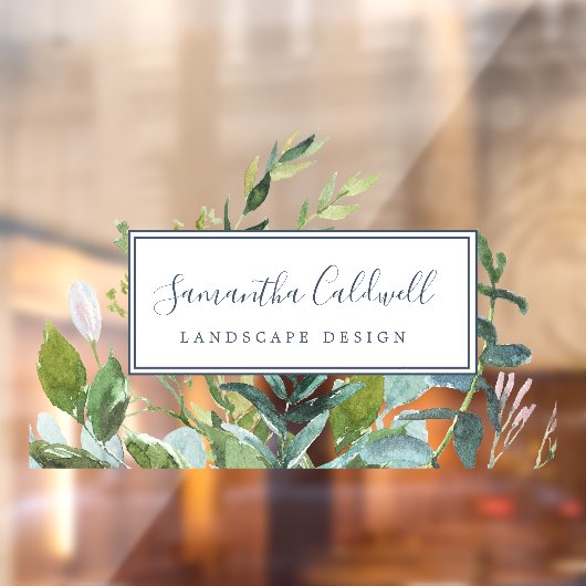 Summer Greenery Business Deuren Raamsticker (Vel 2)