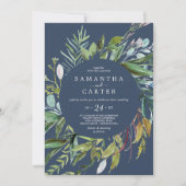 Summer Greenery | Casual uitnodiging voor een mari (Voorkant)