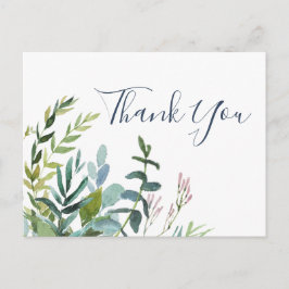 Summer Greenery Dank je Briefkaart