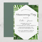 Summer Greenery Diamond Wreath Housewarming Kaart (Voorkant / Achterkant)