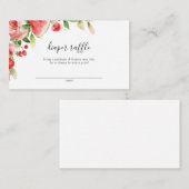 Summer Greenery Fruit Baby shower Diaper Raffle Informatiekaartje (Voorkant / Achterkant)