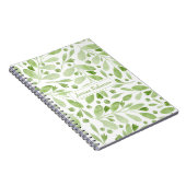 Summer Greenery gepersonaliseerde spiraal Notitieboek (Rechterzijde)