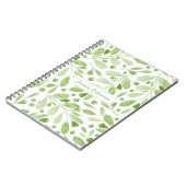 Summer Greenery gepersonaliseerde spiraal Notitieboek (Linkerzijde)