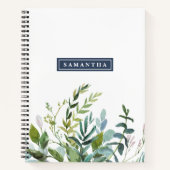 Summer Greenery Graph Paper Notitieboek (Voorkant)