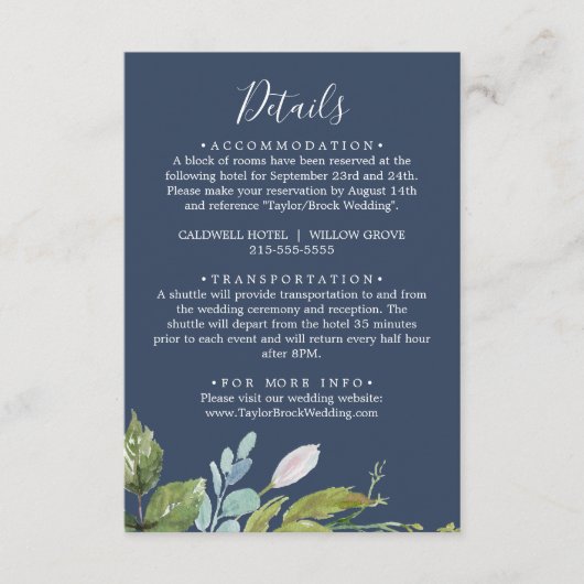 Summer Greenery | Kaart Naderingsgegevens marine (Voorkant)