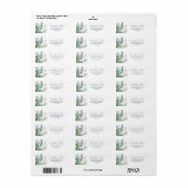 Summer Greenery Return Address Label (Full Sheet)