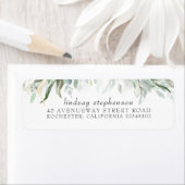 Summer Greenery Romantic Elegant Wedding Etiket (Insitu)