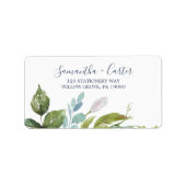 Summer Greenery RSVP Adresetiketten Etiket (Voorkant)