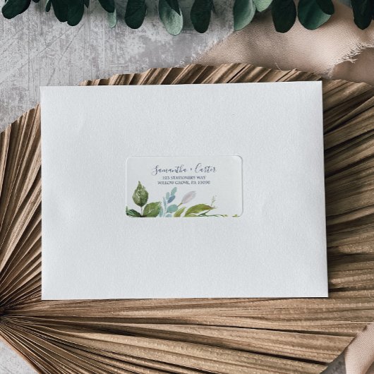 Summer Greenery RSVP Adresetiketten Etiket