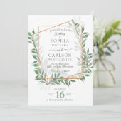 Summer Greenery rustic lijst Kaart (Staand voorkant)