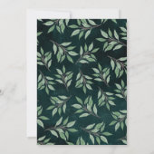 Summer Greenery rustic lijst Kaart (Achterkant)