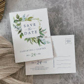 Summer Greenery Save the Date Briefkaart