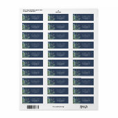 Summer Greenery | Terugzendadres marine Etiket (Full Sheet)