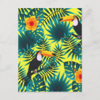 Summer Greenery Tropical Toucan Oerwoud Foliage