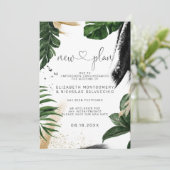 Summer Greenery | Uitgestelde aankondiging huwelij (Staand voorkant)