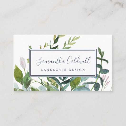 Summer Greenery Visitekaartje (Voorkant)