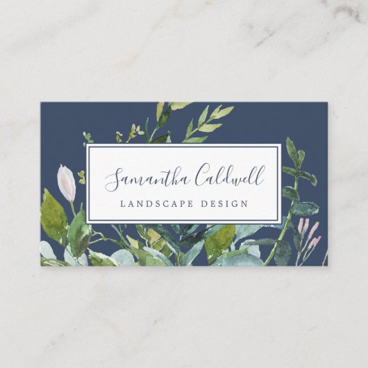 Summer Greenery | Visitekaartje van de marine (Voorkant)