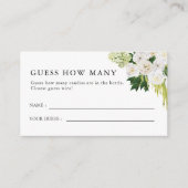 Summer Greenery Vrijgezellenfeest Raad hoeveel Informatiekaartje (Voorkant)