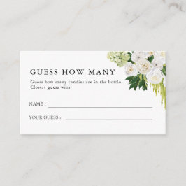 Summer Greenery Vrijgezellenfeest Raad hoeveel Informatiekaartje