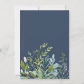 Summer Greenery Wedding Kaart (Achterkant)