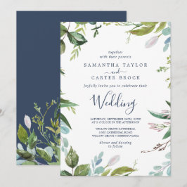 Summer Greenery Wedding Kaart