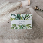 Summer Greenery Wedding Place Cards Kaart
