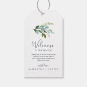 Summer Greenery Wedding Welcome Cadeaulabel (Voorkant)